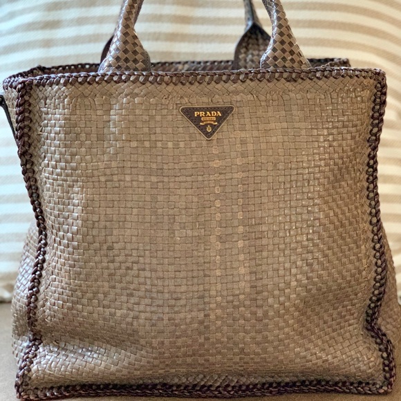 prada madras bag